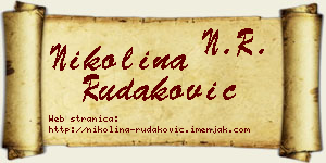 Nikolina Rudaković vizit kartica